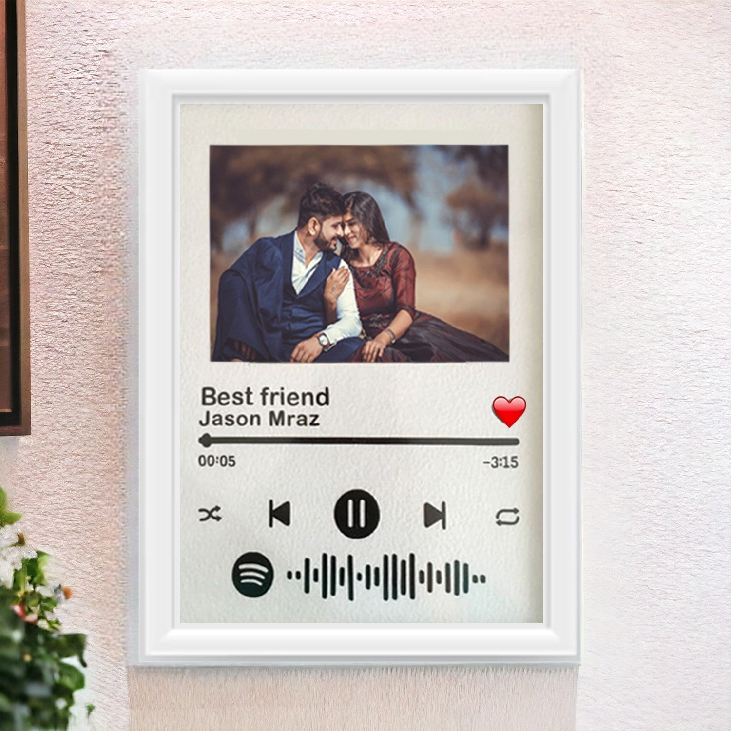 Customized Spotify Glass Frame