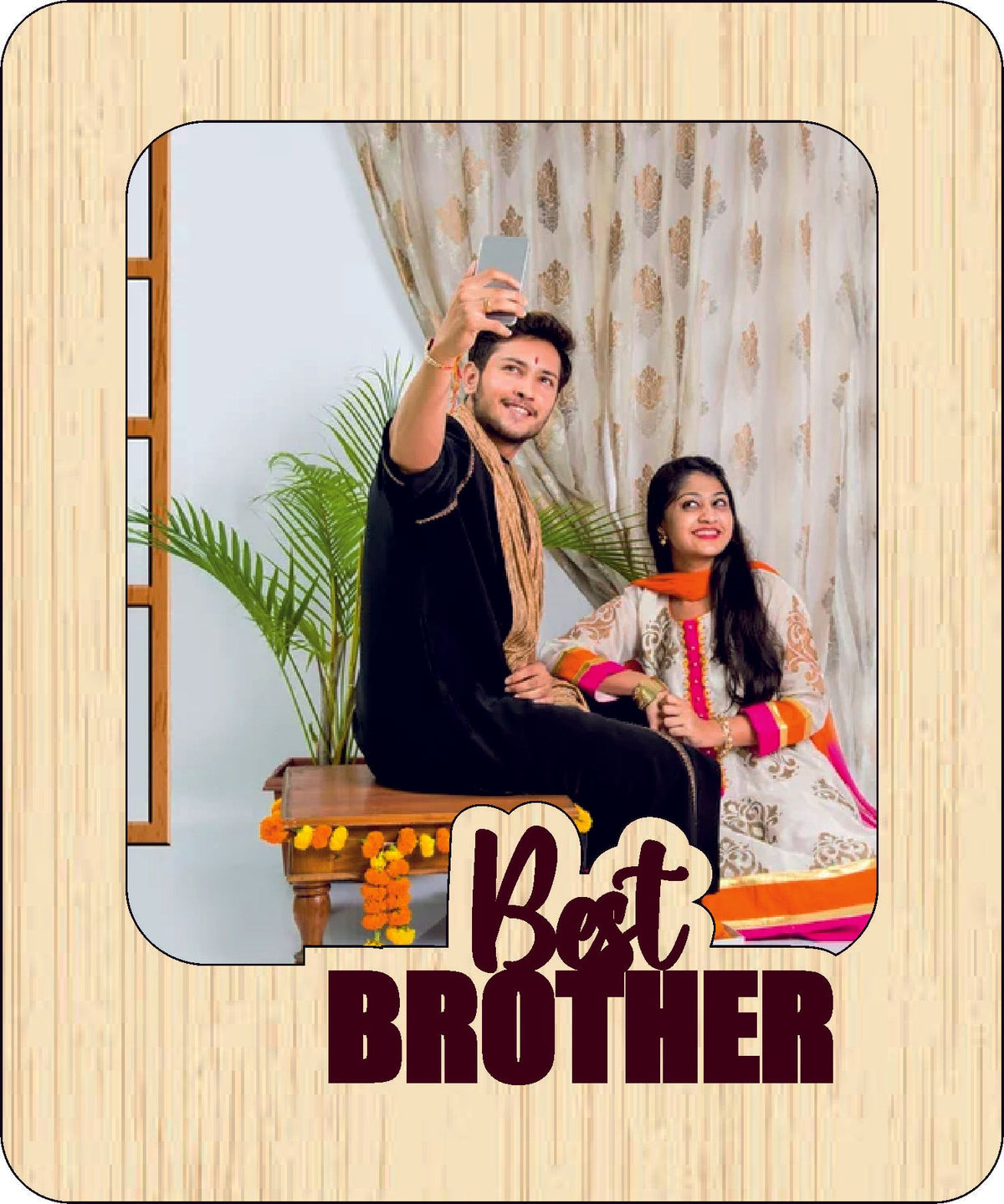 Best Brother (Black & White Acrylic)