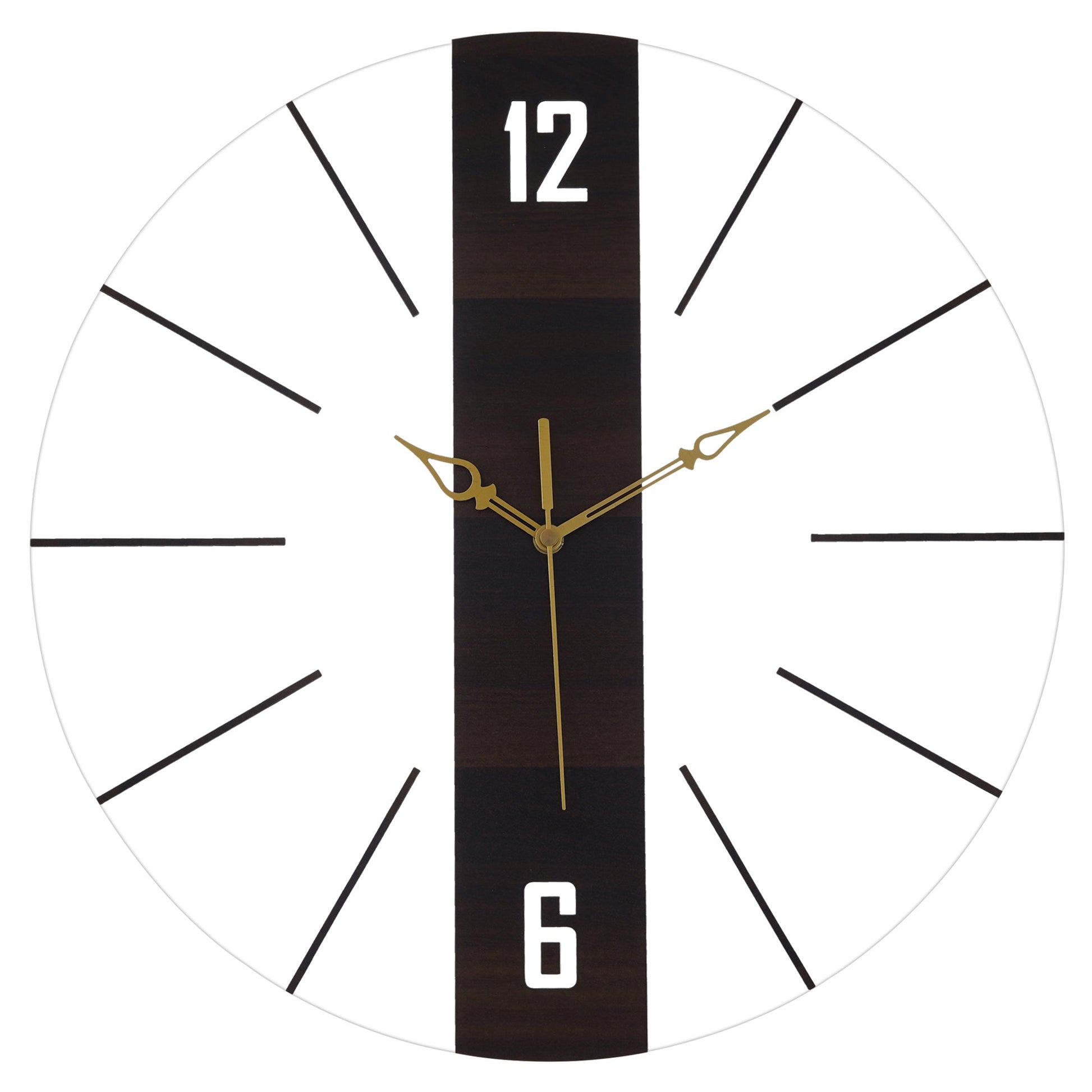 Acrylic Vertical Wooden Stripe Wall Clock