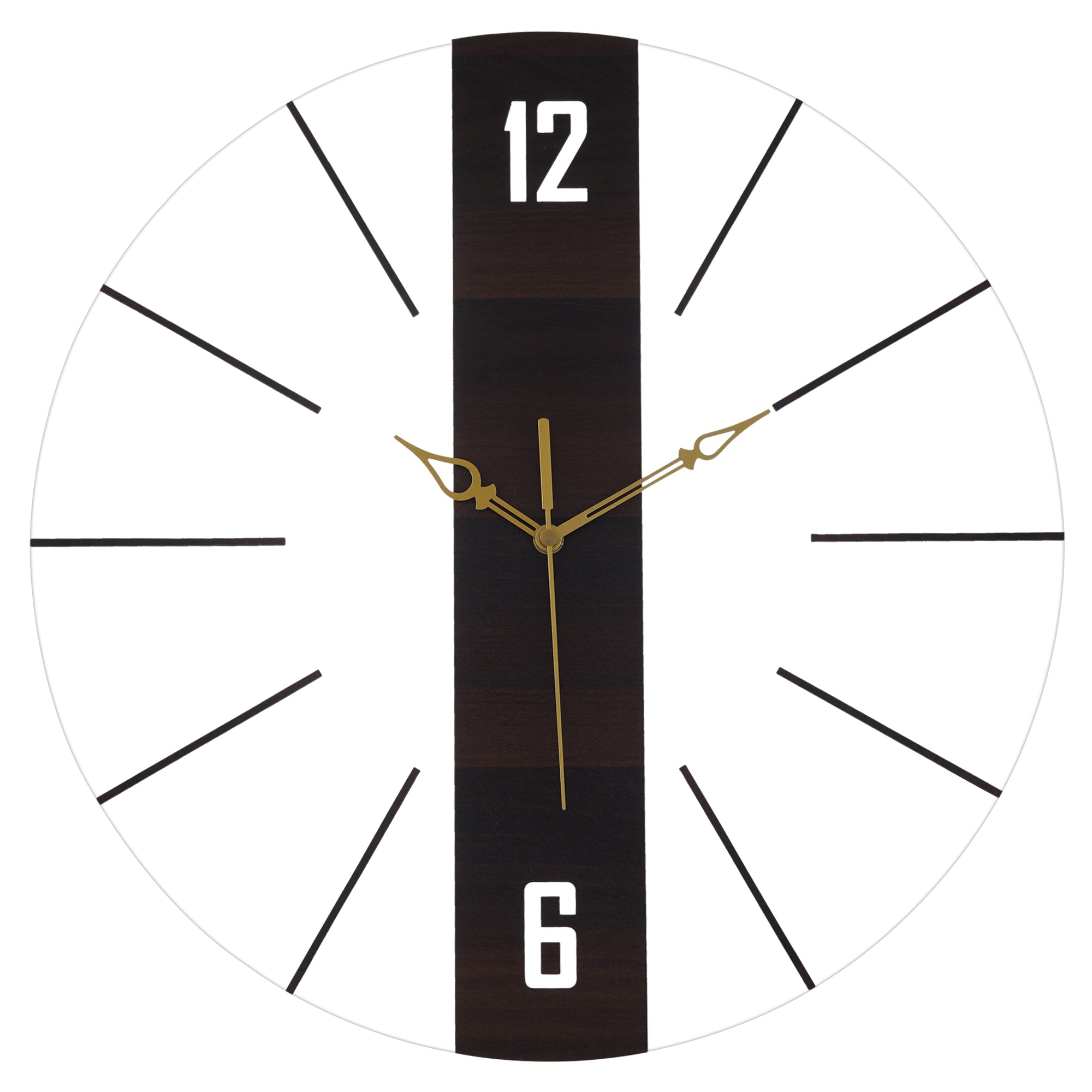 Acrylic Vertical Wooden Stripe Wall Clock