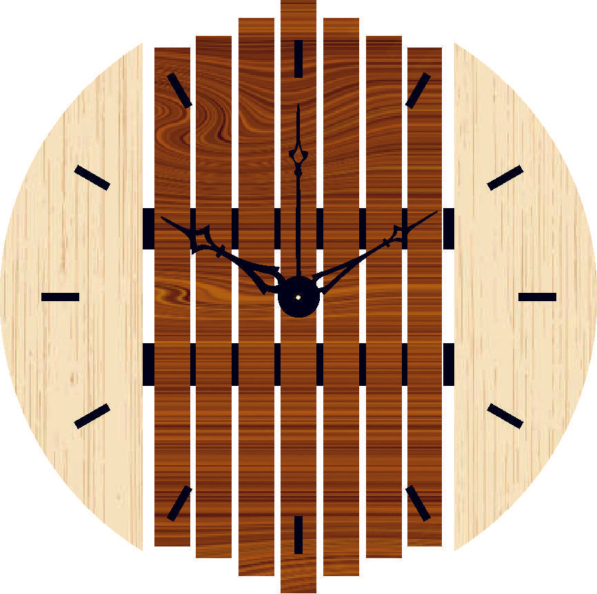 Light Brown & Cream Wooden With Black Ncrylic & Black Niddle