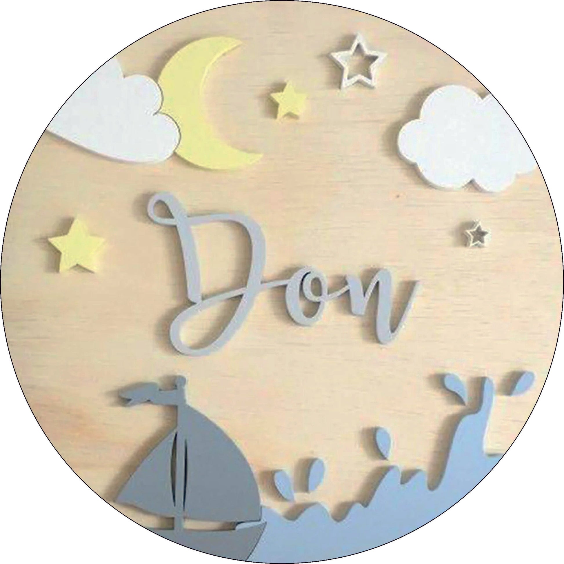 Unique Name plate (Mdf Base with Printing)
