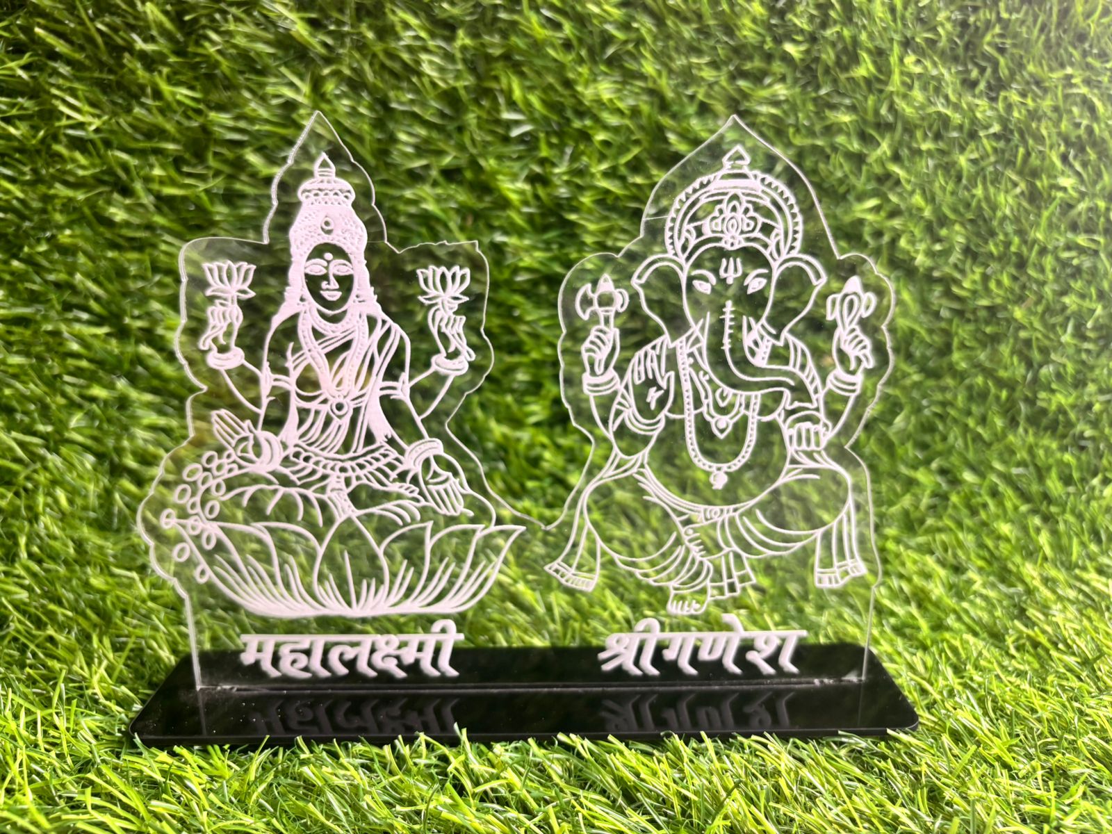 Diwali Ganesh Laxmi Acrylic Decor